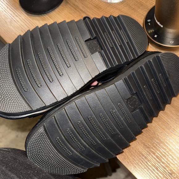 Dr martens Black Strappy Sandals with Yellow Stitching - Picture 8 of 8